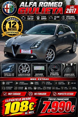 Alfa Romeo Giulietta 1.6 JTD 88kW (120CV) Super