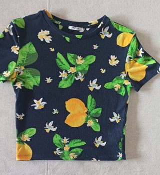 Camiseta Zara Estampado Limones