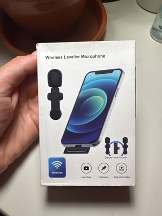Micrófono Inalámbrico Lavalier para iPhone