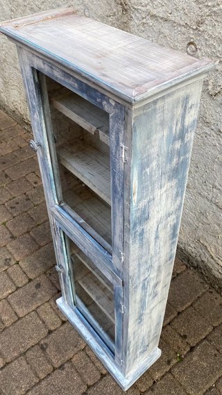 Vetrinetta in legno stile Shabby Chic