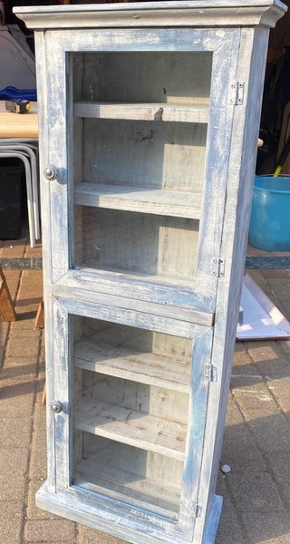 Vetrinetta in legno stile Shabby Chic