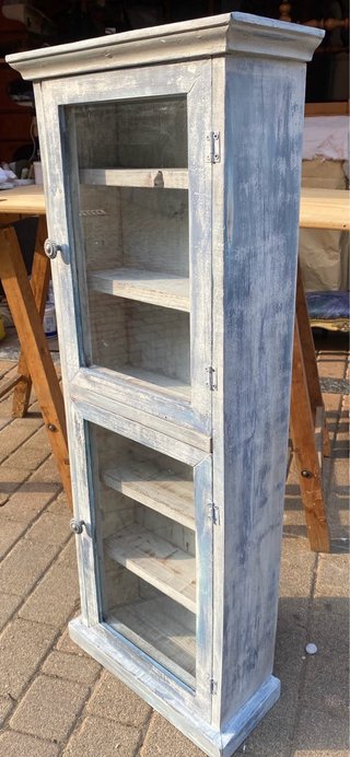 Vetrinetta in legno stile Shabby Chic