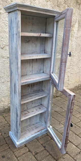 Vetrinetta in legno stile Shabby Chic