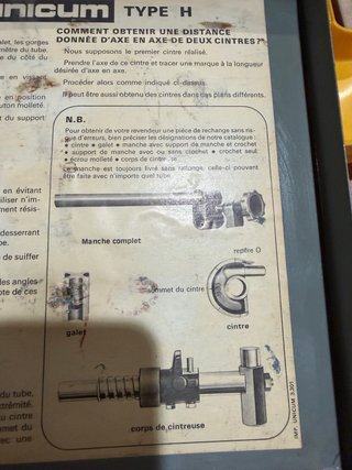 Curvadora de tubos Unicum Tipo H