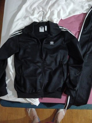 Chaqueta Chándal adidas Negra