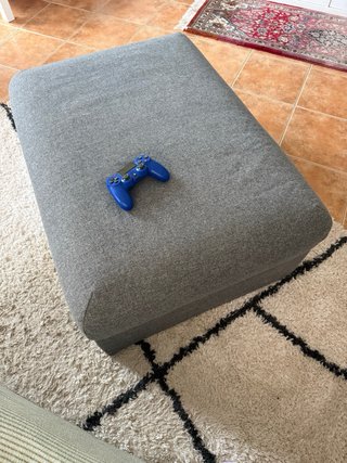 IKEA VIMLE reposapiés con almacenaje gris