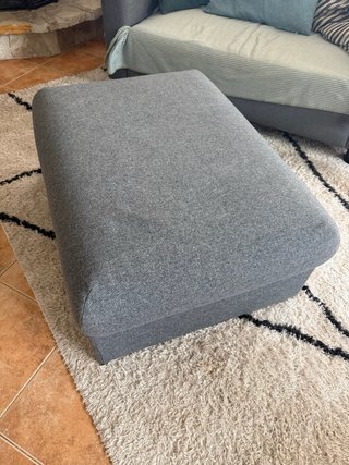 IKEA VIMLE reposapiés con almacenaje gris