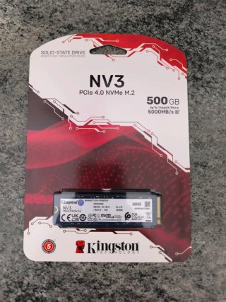 Disco Duro NVMe M.2 Kingston 500GB PCIe 4.0