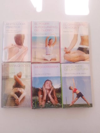 Libros masaje, naturopatía, yoga...