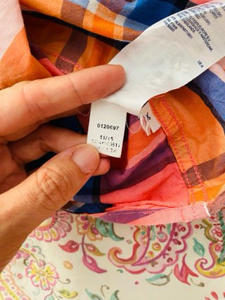 Camisa de cuadros Tommy Hilfiger Talla S