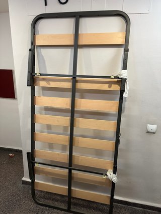 Somier Individual de Metal y Madera