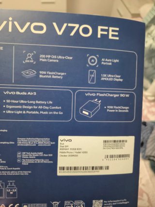 Vivo V70 FE Azul 8GB RAM 256GB