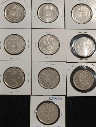 COLECCIÓN COMPLETA MONEDAS 50 PESETAS JUAN CARLOS