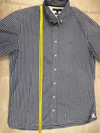 Camisa Tommy Hilfiger cuadros manga corta XL