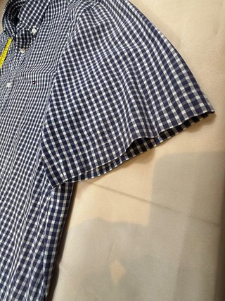 Camisa Tommy Hilfiger cuadros manga corta XL