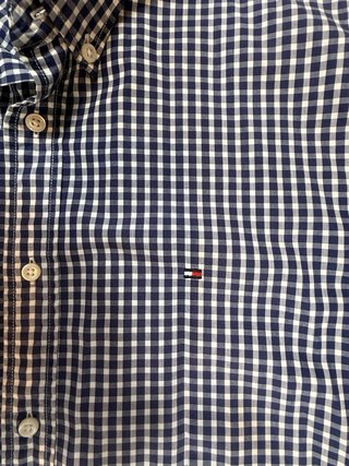 Camisa Tommy Hilfiger cuadros manga corta XL