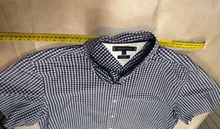 Camisa Tommy Hilfiger cuadros manga corta XL