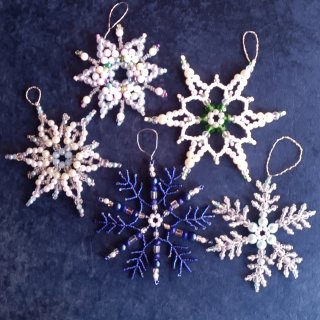Set di 5 Addobbi Natalizi Fiocco di neve