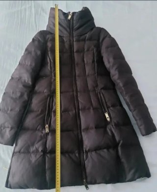 Abrigo plumas Zara mujer talla S marrón