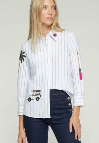 Camisa Vilagallo Bordada