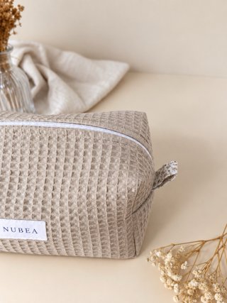 Neceser Box Artesanal Marron Waffle