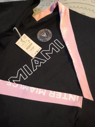 Sudadera Zara Miami Negra y Rosa Unisex 13-14 años