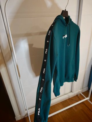 Sudadera con Capucha FILA Verde Talla S