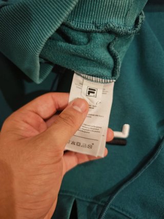 Sudadera con Capucha FILA Verde Talla S