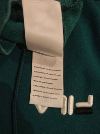 Sudadera con Capucha FILA Verde Talla S