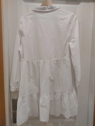 Vestido camisero blanco Zara