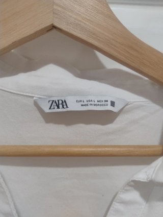 Vestido camisero blanco Zara