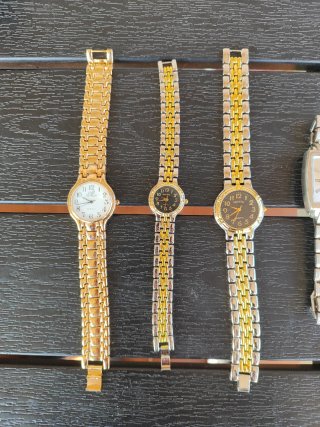 Lote 3 Relojes de Pulsera Geneva - Dorados y Bicol