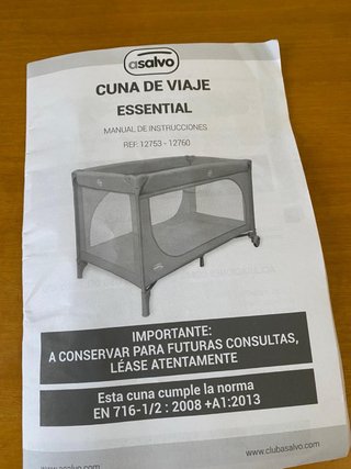 Cuna de Viaje Asalvo Essential + 2 Colchones