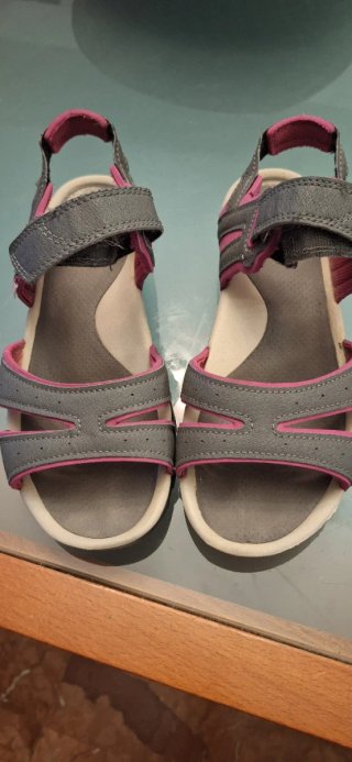 Sandalias Deportivas Gris y Rosa