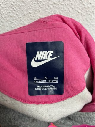 Sudadera con capucha Nike gris talla 13/15 años