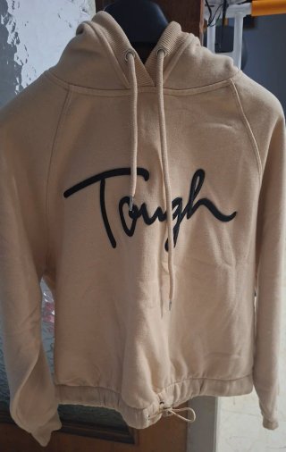 Sudadera Beige con Capucha