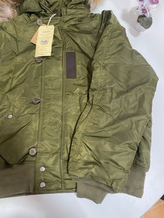 Cazadora Bomber Militar Okonkwo Verde Oliva