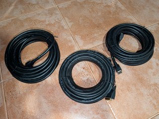 3 Cables HDMI a DVI 7.6m NUEVOS