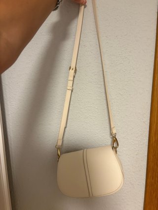 Bolso bandolera blanco Mango