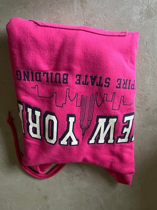 Sudadera NY Rosa Talla S amplia