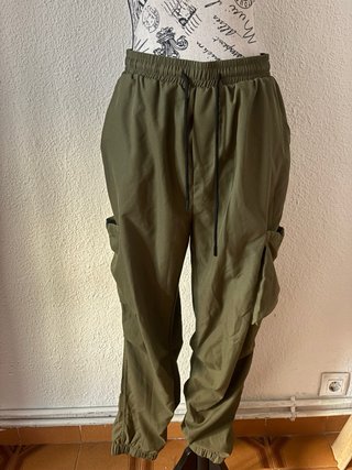 Pantalón cargo largo verde