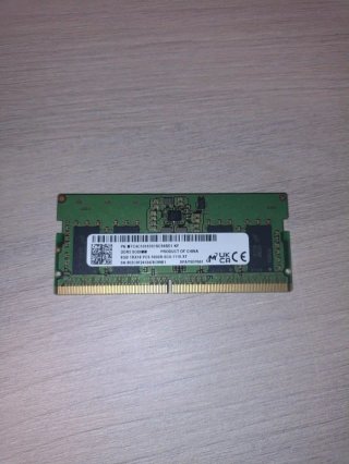 Micron DDR5 SODIMM 8GB PC5-5600B (Sin Usar)
