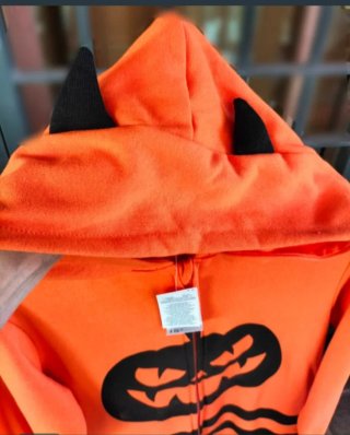 Mono Halloween Calabaza y Esqueleto