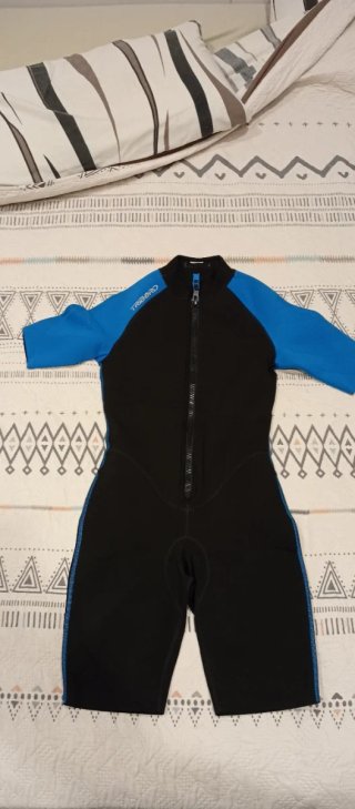 Traje Neopreno Infantil Azul y Negro