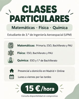 Clases de Matemáticas, Física y Química