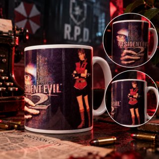 Taza Resident Evil 2 Claire Redfield Clásica Ps1