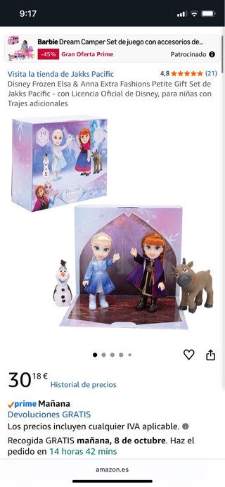 Set de Muñecas Frozen Elsa y Anna