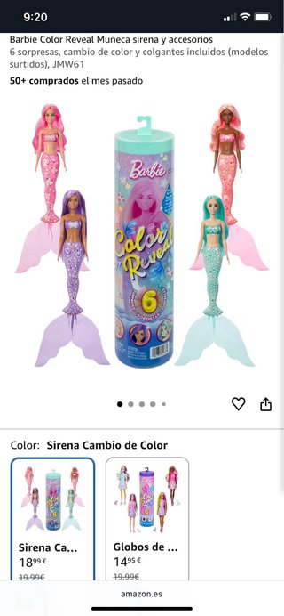Barbie Color Reveal Sirena