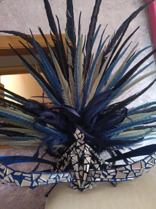 Tocado Plumas Carnaval Comparsa