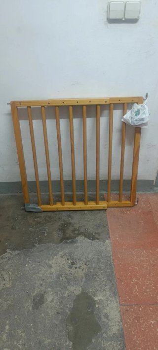 Barrera de seguridad madera